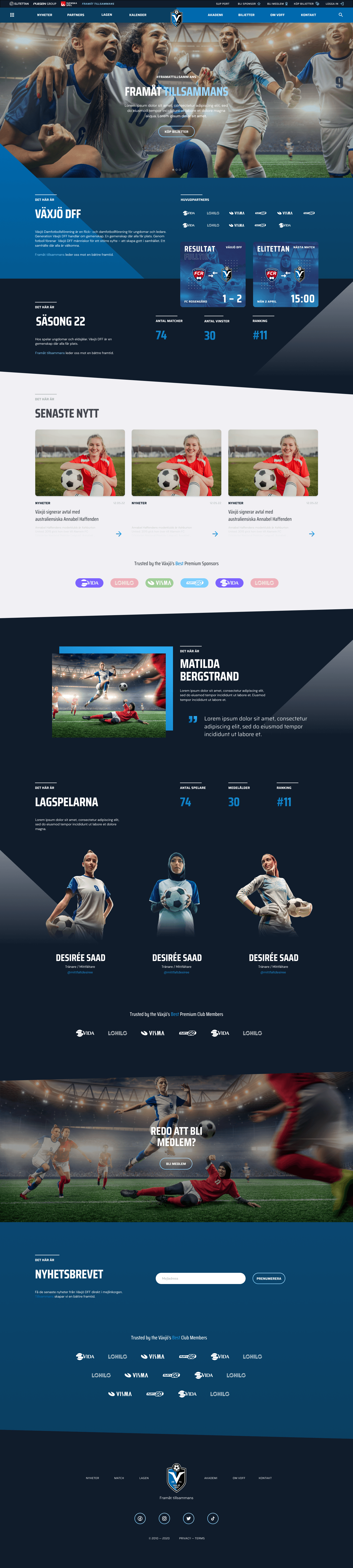 VDFF website — desktop view